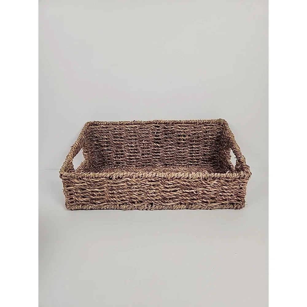 Set of 3 Woven Seagrass Wicker Baskets 5